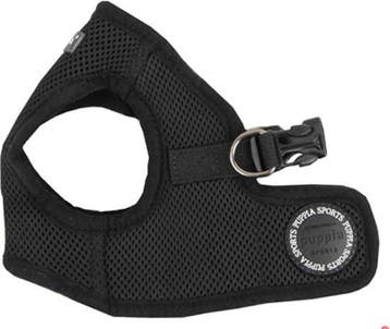 Puppia Vest Hondentuig - S - borstomvang 31-33 cm - Zwart, Verzenden, Nieuw
