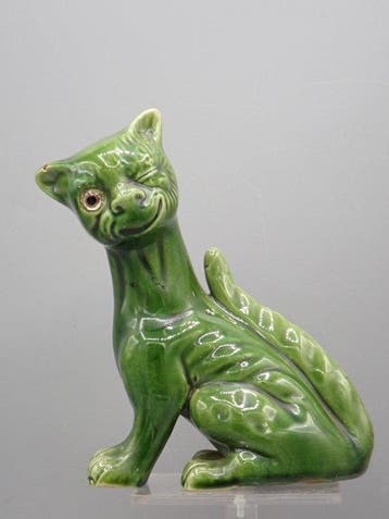 Aller Vale Potteries - Beeldje - Grotesque cat - Terracotta
