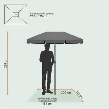 2dekans | LifeGoods Parasol - Tuin - Balkonparasol -, Tuin en Terras, Ophalen of Verzenden, Gebruikt