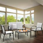 2dekans | Coast 4-delige terrasmeubelset balkon terrace set, Ophalen of Verzenden, Zo goed als nieuw