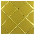 Zelfklevende Mozaïek Tegel - Afimera Gold Glass Mat - Goud, Ophalen of Verzenden, Nieuw