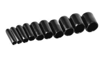 Set van 50 flexibele hulzen (omdop, huls, rond, 2.0 mm, zwa, Ophalen of Verzenden, Nieuw