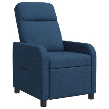 vidaXL Relaxfauteuil Blauw Stof, Verzenden, Nieuw