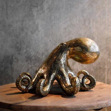 sculptuur, NO RESERVE PRICE - Octopus Sculpture - 15 cm -
