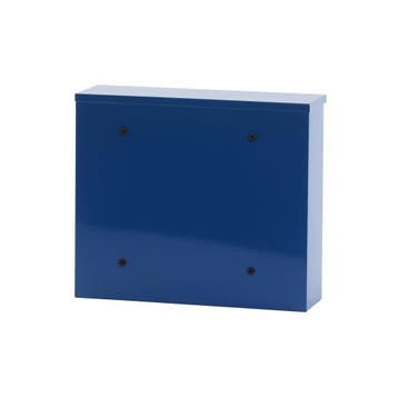 Basic Granadan wandbrievenbus staal - blauw, Tuin en Terras, Brievenbussen, Verzenden, Nieuw