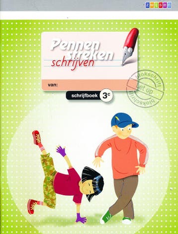 Pennenstreken versie 2 Schrijfboek 3C blokschrift (per 5 stu, Verzenden, Nieuw