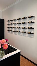 Wijnrek | 6 flessen | Wandmontage | Flessenrek | Staal |, Verzenden, Nieuw