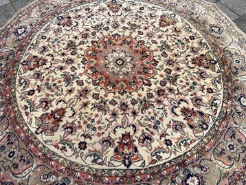 Tabriz Rond - GEREINIGD - handgeknoopt - wol - Tapijt - 240, Nieuw