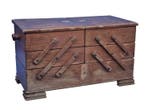 Naaidoos - Hout - Naaidoos – Uittrekbare handwerkmand –, Antiek en Kunst