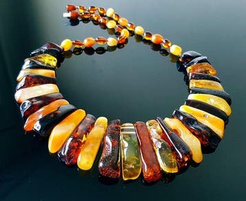 Amber Grote vintage, zeldzame natuurlijke Baltische