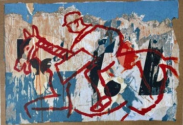 Mimmo Rotella (1918-2006) - Primo Futurismo, Antiek en Kunst