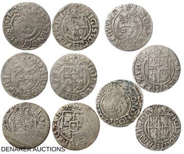 Koninkrijk Polen. Sigismund III Wasa (1587-1632). - Lot of 5