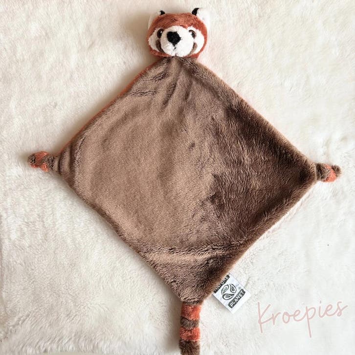 Nature Planet knuffeldoekje rode panda | Dierentuin, Kinderen en Baby's, Speelgoed | Knuffels en Pluche, Verzenden