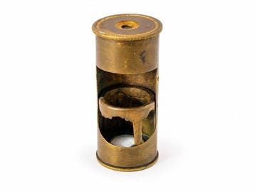 Microscoop - de voyage Ancien , rare , dobservations