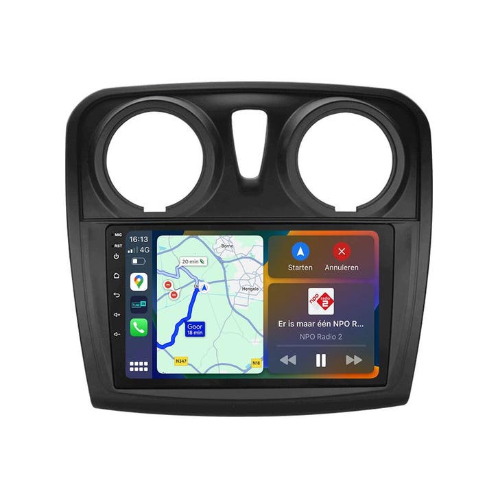 Android navigatie radio Dacia Sandero Logan 2013-2019, A..., Auto diversen, Autoradio's
