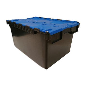 Distributiebak, 710x460x360 mm, zwart, blauw pp, nieuw, Doe-het-zelf en Verbouw, Kratten en Dozen, 40 tot 60 cm, 50 tot 75 cm