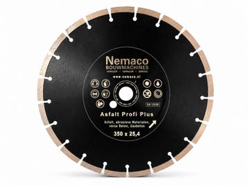 Nemaco diamantzaagblad asfalt 350 x 25,4 mm, Ophalen of Verzenden, Overige typen