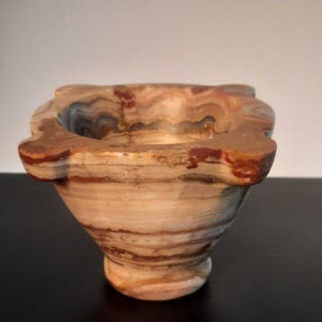 Marmer Vijzel en stamper - 7 cm