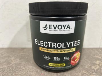 Veiling - 5x Evoya electrolytes strawberry lemon 300g, Nieuw
