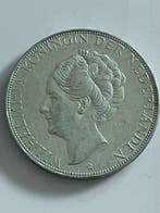 Nederland. Wilhelmina. 2 1/2 Gulden 1933 Grofhaar (Zonder, Postzegels en Munten, Munten | Nederland