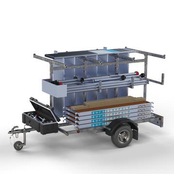 Euroscaffold Steigertransporter met rolsteiger 8,2 meter, Verzenden, Nieuw, Rolsteiger of Kamersteiger, 5 meter of hoger