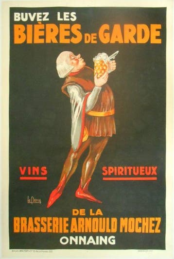 Le Clercq - Affiches GRAU, NERFI & Cie - BUVEZ LES BIÈRES DE, Antiek en Kunst