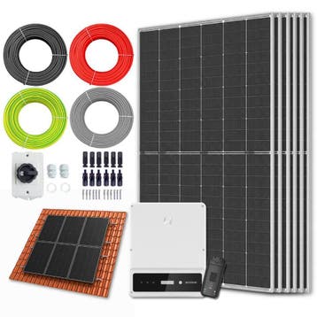 Zonnepanelen Pakket Schuindak 3.4 kW 6x 560Wp, Ophalen of Verzenden, Nieuw