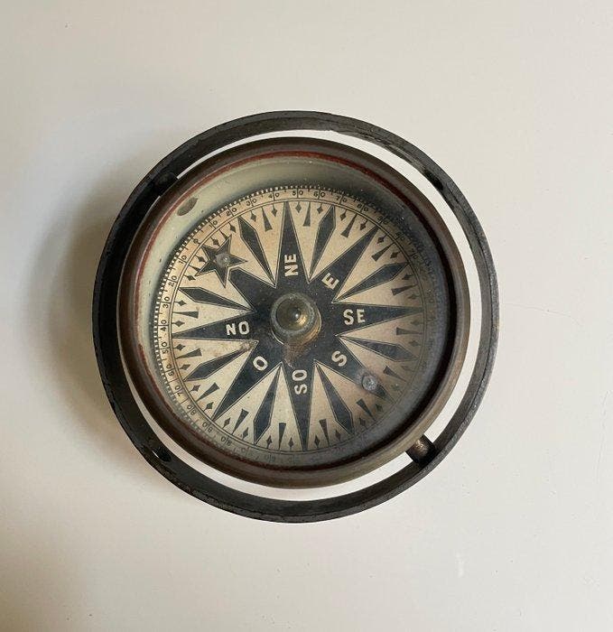 Landmeter kompas - Metaal - 20e eeuw, Antiek en Kunst, Curiosa en Brocante
