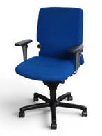 Haworth Comforto 77 bureaustoel, blauw, Overige plaatsen, Ophalen of Verzenden, Gebruikt, Stoel