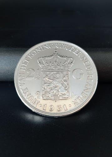 Nederland. Wilhelmina. 2 1/2 Gulden 1931 (Zonder