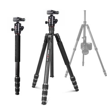 Kingjoy G55C Carbon Statief + Q20 Balhoofd, Verzenden