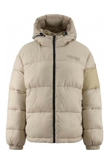 Napapijri Jas in maat M Beige, Napapijri, Verzenden, Zo goed als nieuw, Beige