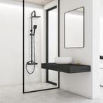 Regendoucheset Compleet | Messing Kraan | Premium | OP=OP, Huis en Inrichting, Ophalen of Verzenden, Nieuw, Zwart, Overige typen