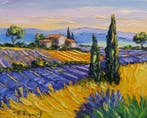 R. Vincent (1954) - Lavande à Valensole en Provence oeuvre