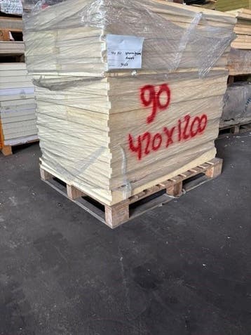 PIR isolatieplaat 90mm 2-zijdig alu | 12m² | 24 stuks, Ophalen, Dakisolatie, 10 tot 15 m², Nieuw