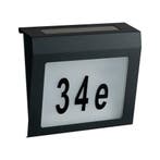 Solar Huisnummer Axel zwart op zonne energie met nummers, Zonne-energie, Verzenden, Minder dan 50 watt, Wandlamp