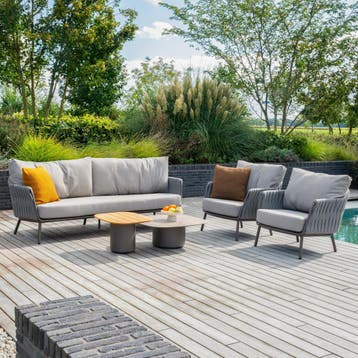 Demi Cannes stoel bank loungeset 5 delig organic terre, Ophalen of Verzenden, Nieuw