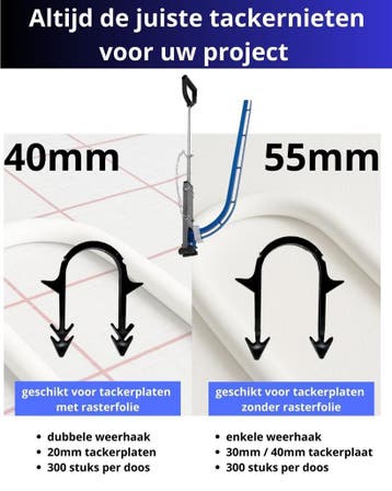 tackernieten 40mm / 50mm, Verzenden, Nieuw