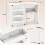 LIVSK Opklapbare Naaitafel met Oplaadstation - Ruimtebespare, Verzenden, Nieuw