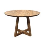 Stijlvolle teakhouten ronde tafel – Kies uit 6 unieke poten, Verzenden, Nieuw, Vijf personen of meer, Modern