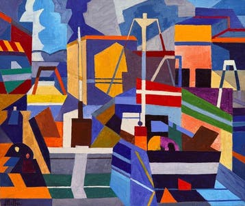 Armand Meffre (1929–2009) - Quai IV - Sète 2001, Antiek en Kunst