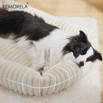 Orthopedisch Hondenkussen Deluxe - Pluche Hondemat met Hoge, Verzenden, Nieuw