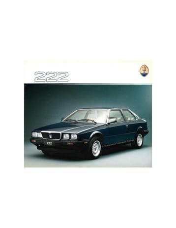 1988 MASERATI 222 BROCHURE ITALIAANS, Nieuw, Author