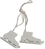 Houten Schaatsen White wash 10x6 cm per 5 paar, Ophalen of Verzenden, Nieuw