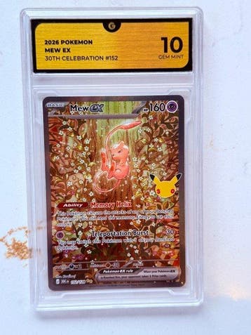 Pokémon - 1 Graded card - Mew 152/125 Foil, Promo card,, Nieuw