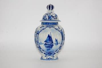 De Porceleyne Fles, Delft - H. 30cm - Vaas - Creamware -
