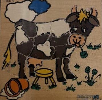 Educo Puzzel Koe (14 stukjes), Verzenden, Nieuw