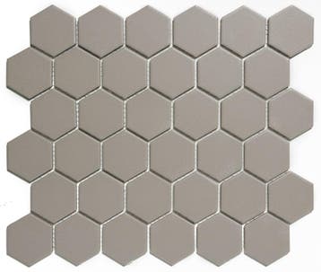 Wand & Vloer Mozaïek Tegels Factory Hexagon Keramiek Grij.., Doe-het-zelf en Verbouw, Tegels, Keramiek, Nieuw, Ophalen of Verzenden
