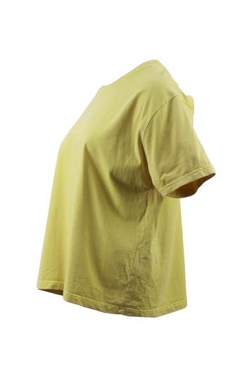 American Vintage T-shirt in maat S Geel, Kleding | Dames, American Vintage, Verzenden, Gedragen, Geel