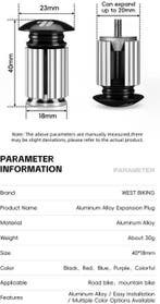Aluminium Fiets Stuur Einddoppen Expansie End Plugs, Verzenden, Nieuw